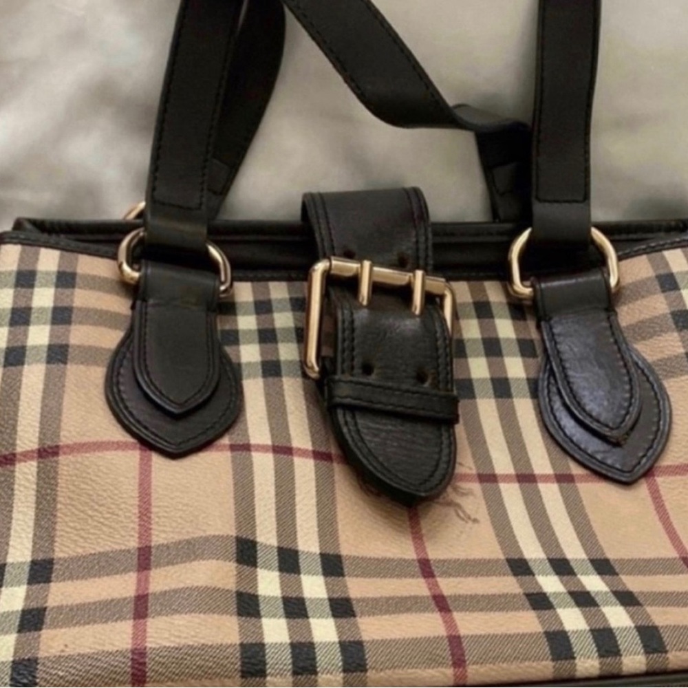 Burberry Haymarket handbag,